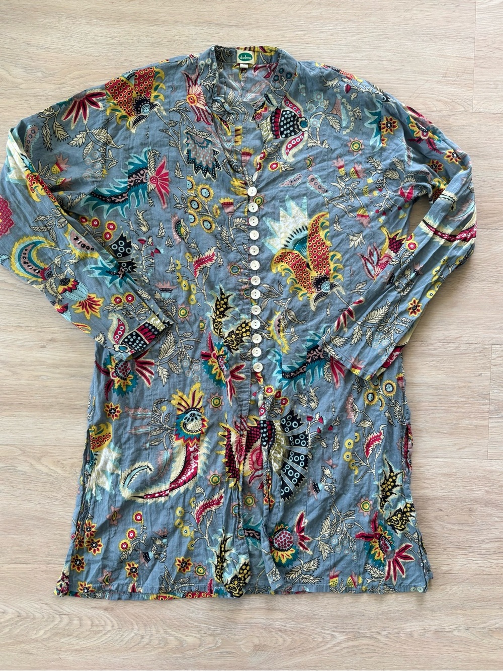 Dolma Tunic Blouse Top Size L Boho Bohemian Lightweight made in india